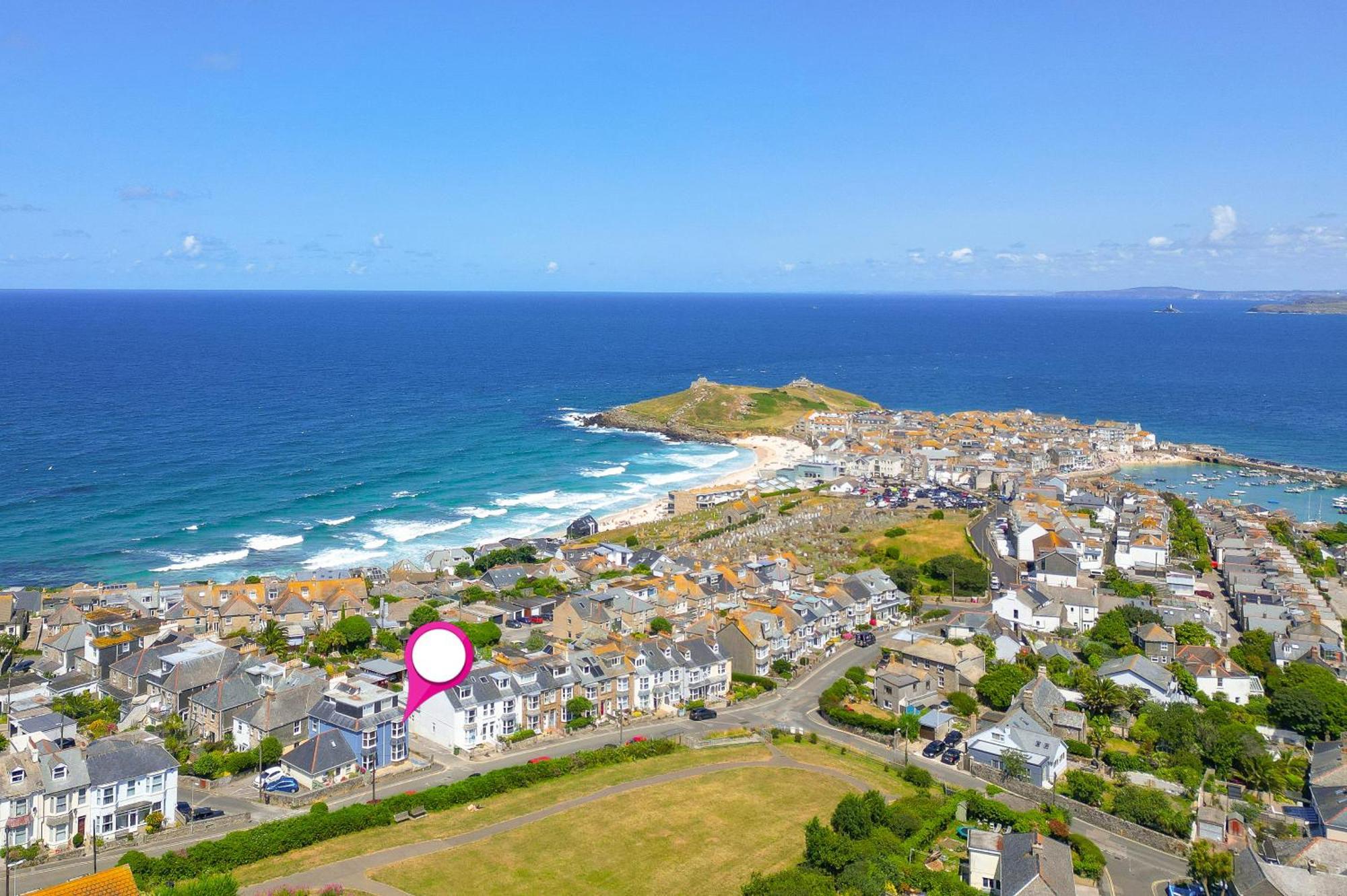 דירות St Ives Seabreeze 3 - Seaview & Parking מראה חיצוני תמונה